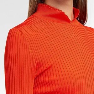 Ganni new with tags Romilly Ribbed-knit Top